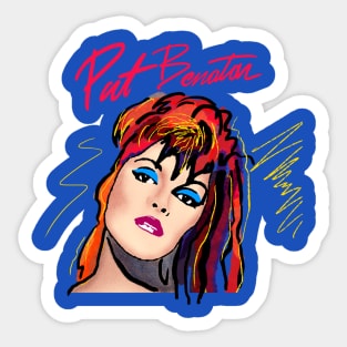 PAT BENATAR 80S RETRO STYLE Sticker